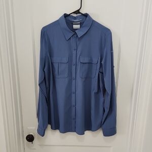 Columbia Women's Blue Button-Down Shirt